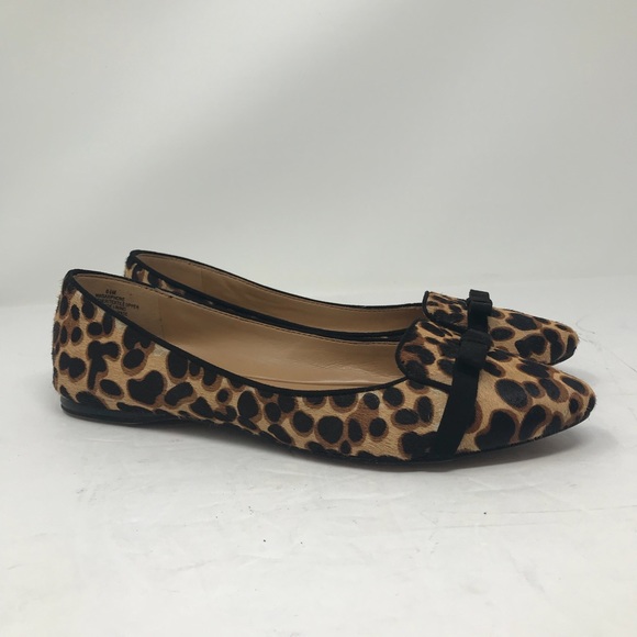 nine west leopard flats
